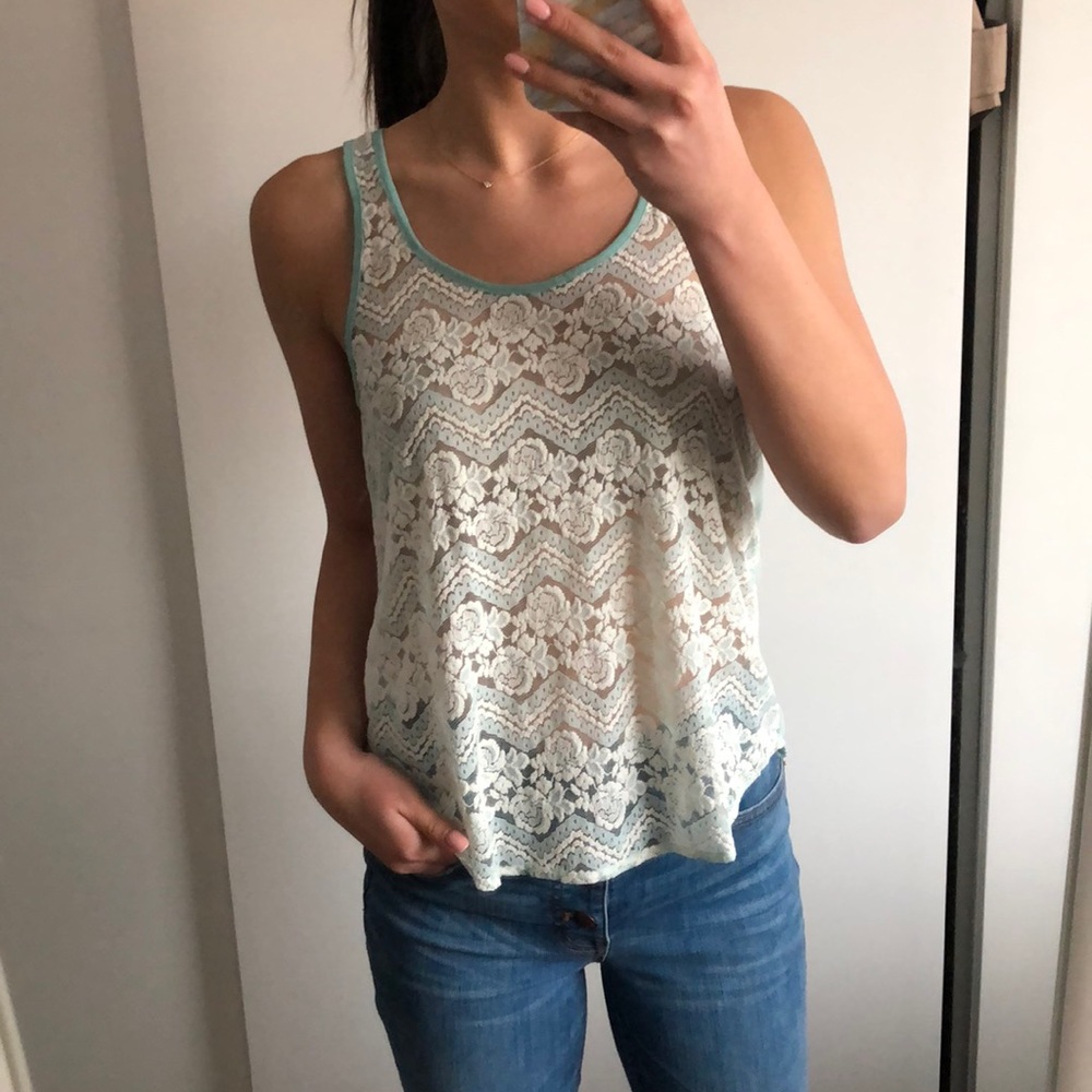 Lace Racerbank Top